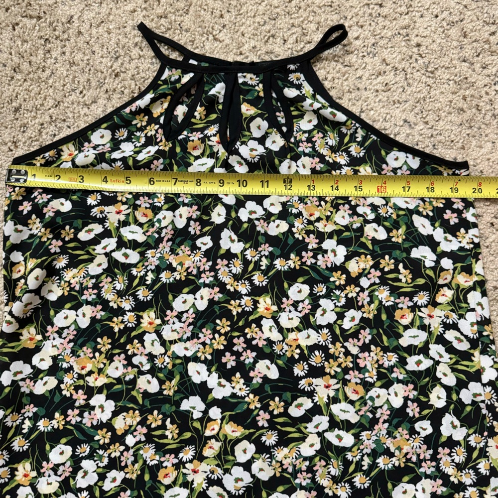 PaperMoon Floral Halter Neck With Cutouts Top Size Small - Picture 3 of 10